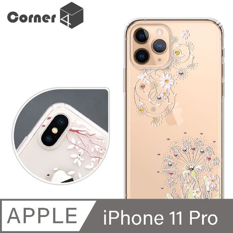 Corner4 Corner4 iPhone 11 Pro 5.8吋奧地利彩鑽雙料手機殼-彼岸花