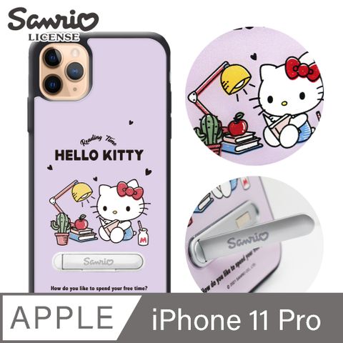 APBS 三麗鷗 Kitty iPhone 11 Pro 5.8吋防摔立架手機殼-K書凱蒂