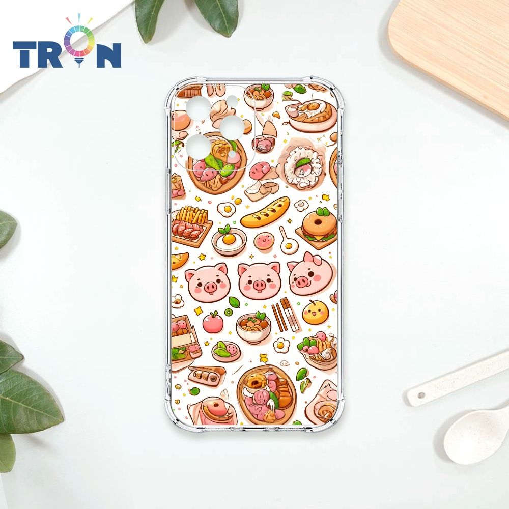  TRON IPhone 11 PRO 小豬與食物系列 四角防摔殼 手機殼