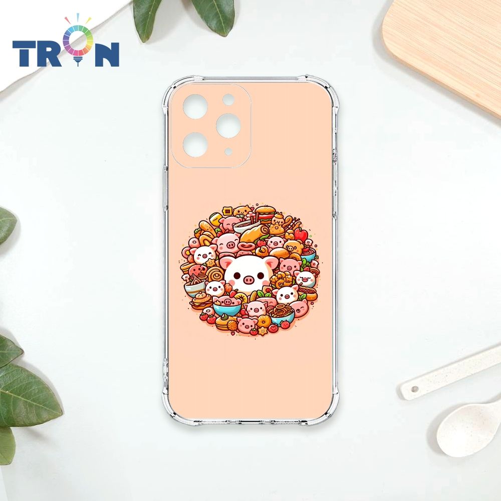  TRON IPhone 11 PRO 小豬與食物系列 四角防摔殼 手機殼