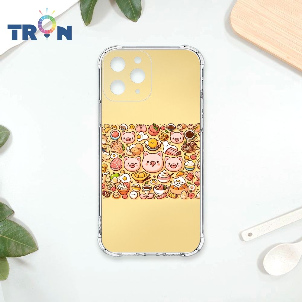  TRON IPhone 11 PRO 小豬與食物系列 四角防摔殼 手機殼