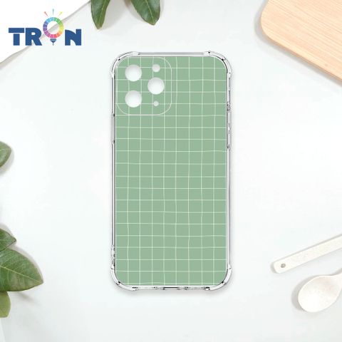 TRON IPhone 11 PRO 手繪簡約方格紋A款 四角防摔殼 手機殼