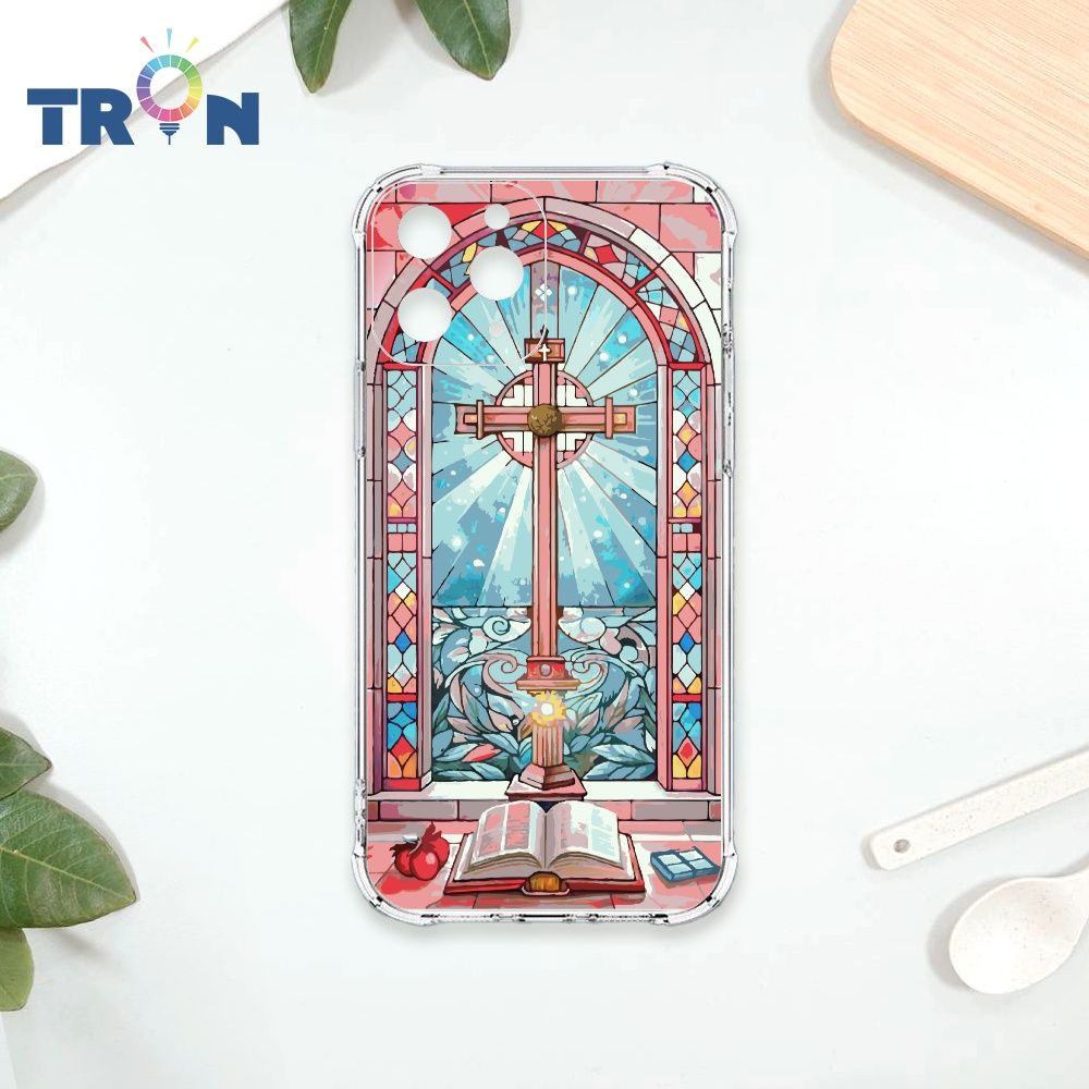  TRON IPhone 11 PRO 十字架彩繪玻璃 四角防摔殼 手機殼