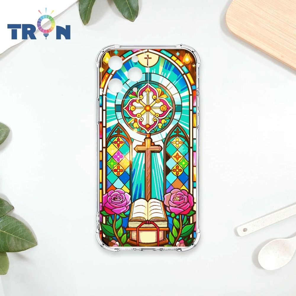  TRON IPhone 11 PRO 十字架彩繪玻璃 四角防摔殼 手機殼
