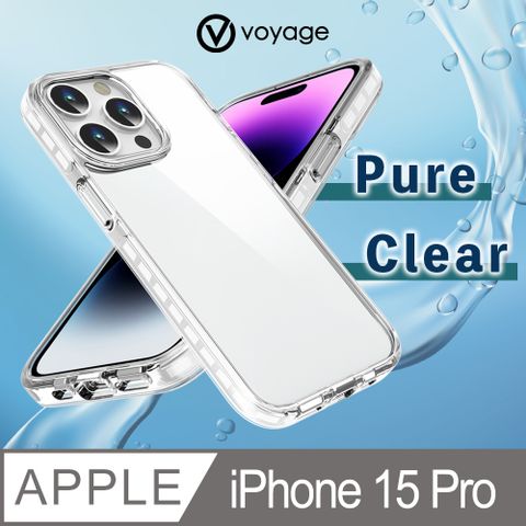 VOYAGE 超軍規防摔保護殼-Pure Clear 純淨-iPhone 15 Pro(6.1)