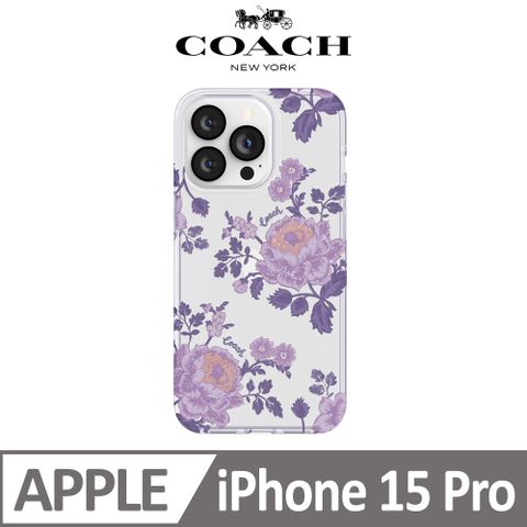 COACH 蔻馳 iPhone 15 Pro 手機殼 牡丹