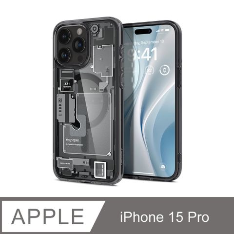 spigen iPhone 15 Pro Ultra Hybrid MagFit-磁吸防摔保護殼(透視結構)