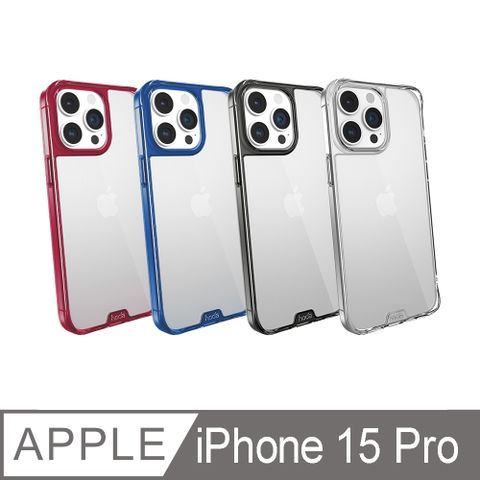 hoda iPhone 15 Pro 晶石鋼化玻璃軍規防摔保護殼
