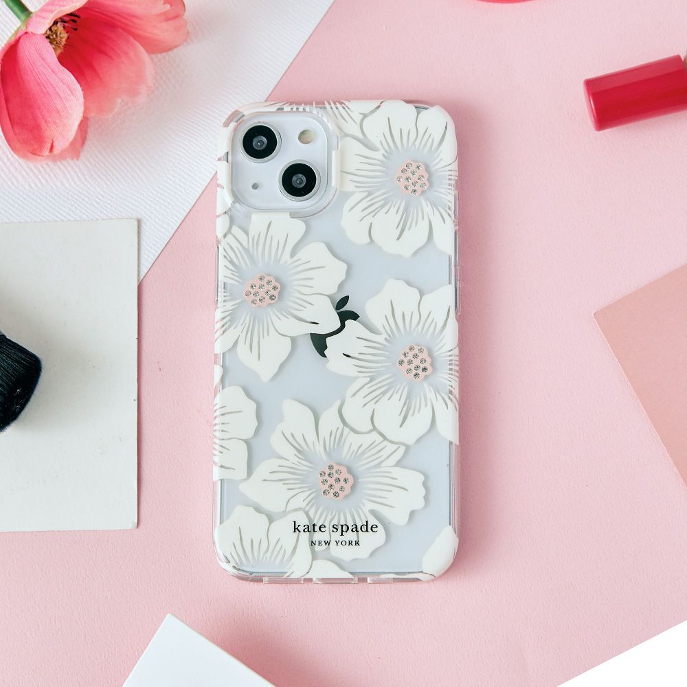 Kate Spade iPhone 15 Pro 精品手機殼 經典蜀葵