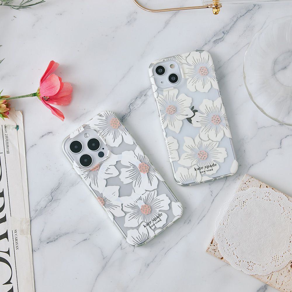 Kate Spade iPhone 15 Pro 精品手機殼 經典蜀葵