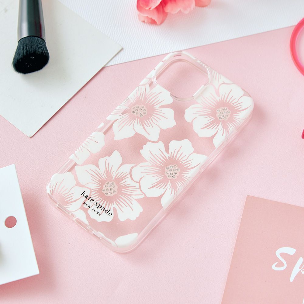 Kate Spade iPhone 15 Pro 精品手機殼 經典蜀葵