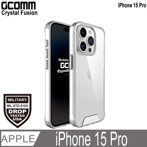 GCOMM Crystal Fusion 透明軍規防摔殼 iPhone 15 Pro