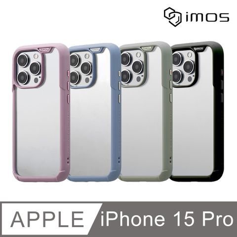 imos Apple iPhone 15 Pro 6.1吋系列 軍規認證雙料防震保護殼(4色)