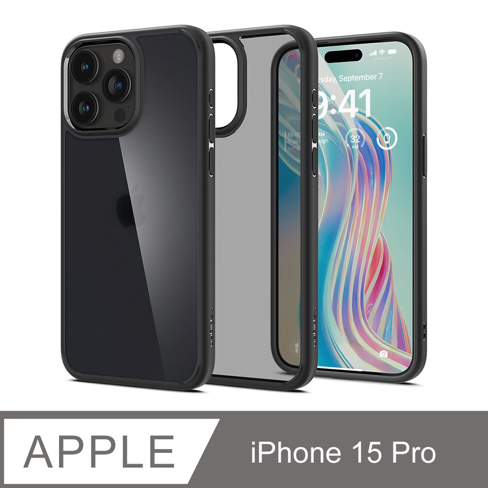 spigen iPhone 15 Pro Ultra Hybrid 防摔保護殼(霧透黑)