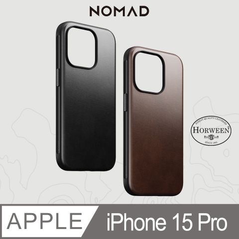 【支援MagSafe無線充電】美國NOMAD 精選Horween皮革保護殼iPhone 15 Pro (6.1")➟百年工藝、經典傳奇