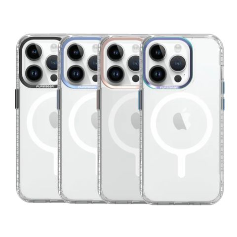 Puregear Slim Shell Plus冰鑽防摔減壓保護殼 Magsafe iPhone 15 Pro