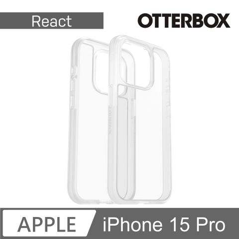 OTTERBOX iPhone 15 Pro 6.1吋 React 輕透防摔殼 (透明)