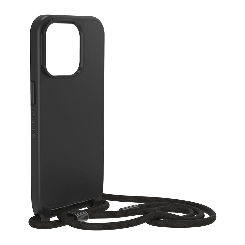 OTTERBOX   iPhone 15 Pro 6.1吋 ReactNecklace 簡約掛繩輕透防摔殼(黑)