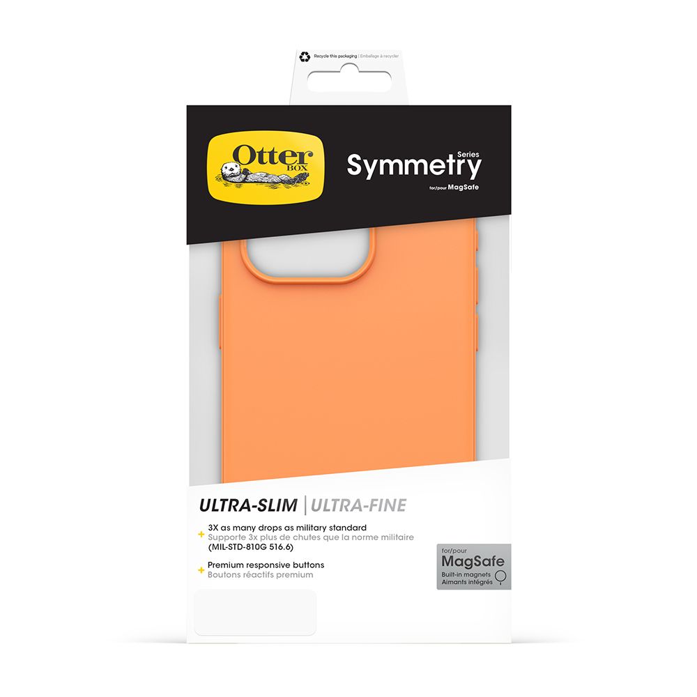 OTTERBOX   iPhone 15 Pro 6.1吋 Symmetry Plus 炫彩幾何保護殼-橙(支援MagSafe)