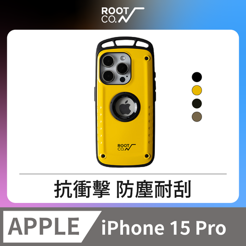 ROOT CO. 日本 iPhone 15 Pro 單掛勾式防摔手機殼 - 共四色