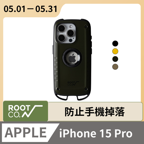 日本 ROOT CO. iPhone 15 Pro 下掛勾式防摔手機殼 - 共四色
