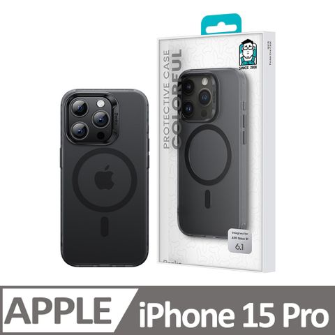 磨砂黑【Benks】iPhone 15 Pro (6.1) 輕砂系列膚感保護殼 MagSafe磁吸 升級防摔磨砂 手機保護套