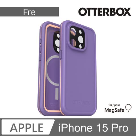 OTTERBOX LifeProof iPhone 15 Pro 6.1吋 Fre 全方位防水/雪/震/泥 保護殼-紫(支援MagSafe)