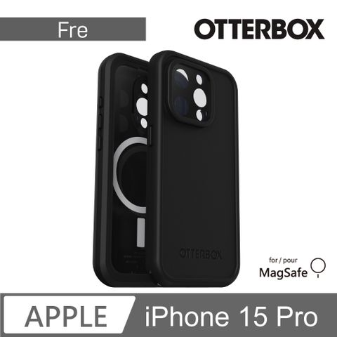 OTTERBOX LifeProof iPhone 15 Pro 6.1吋 Fre 全方位防水/雪/震/泥 保護殼-黑(支援MagSafe)