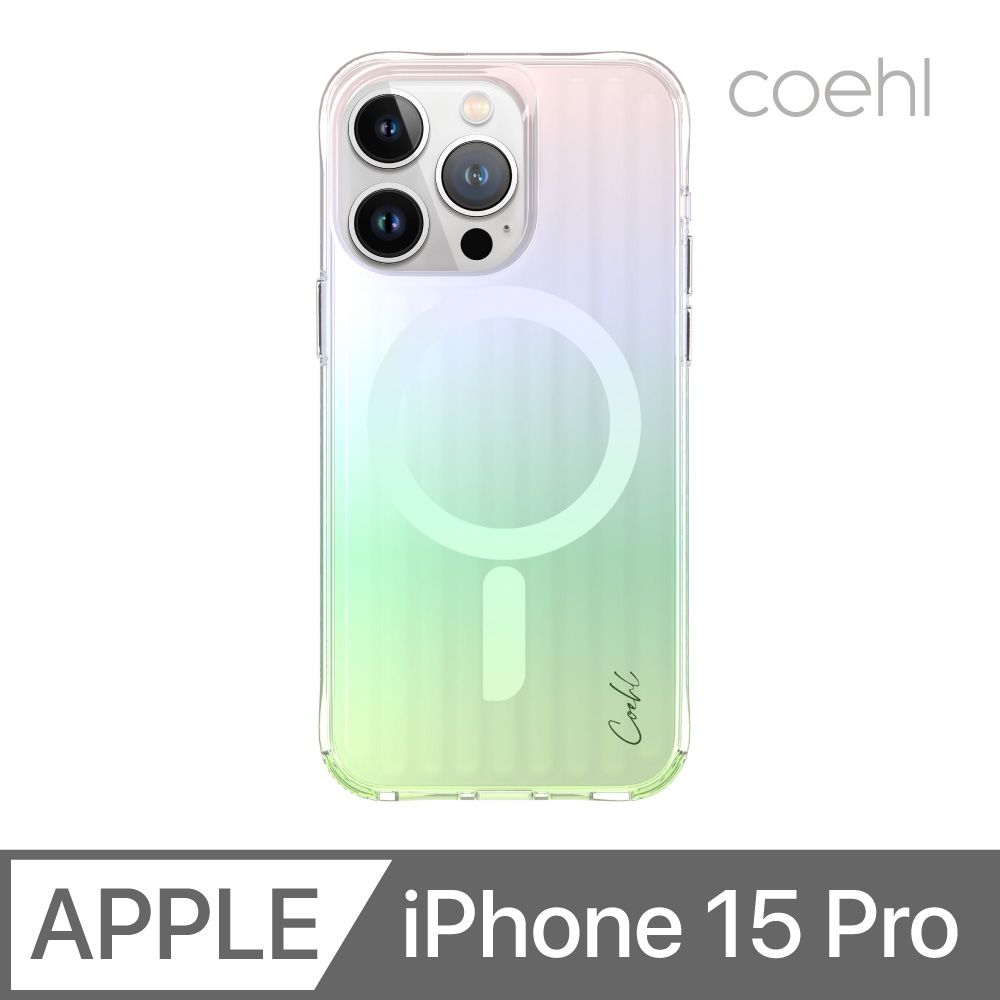 UNIQ  COEHL Linear 質感磁吸防摔手機殼 漸彩 iPhone 15 Pro (附拭鏡布)