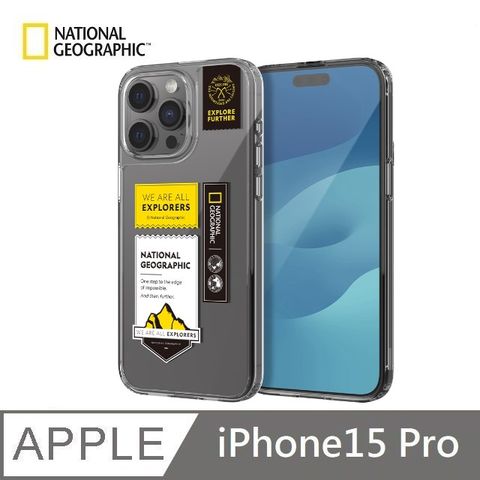 National Geographic 國家地理 Wappen Clear Case 透明防撞手機殼 適用 iPhone 15 Pro - 山脈