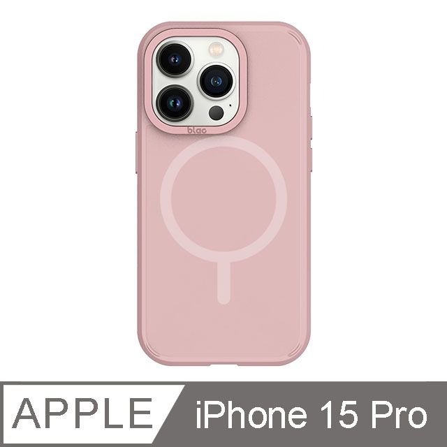 TOYSELECT 拓伊生活 iPhone 15 Pro 6.1吋 BLAC Canyon峽谷強悍 MagSafe iPhone手機殼 濛濛粉