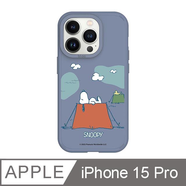 TOYSELECT 拓伊生活 iPhone 15 Pro 6.1吋 SNOOPY史努比 睡帳篷峽谷強悍MagSafe iPhone手機殼