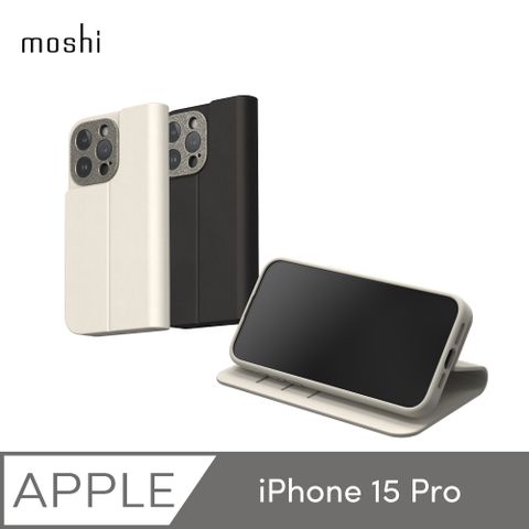 Moshi 摩仕 iPhone 15 Pro Overture 磁吸可拆式卡套型皮套 (MagSafe)