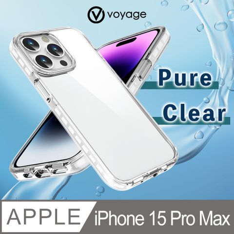 VOYAGE 超軍規防摔保護殼-Pure Clear 純淨-iPhone 15 Pro Max(6.7)