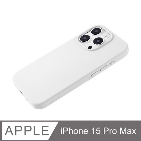 【經典液態殼I春櫻系列】iPhone 15 Pro Max 手機殼 i15 Pro Max 保護殼 矽膠殼 軟殼 (白)