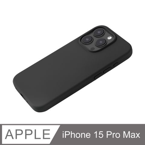 【經典液態殼｜城市系列】iPhone 15 Pro Max 手機殼 i15 Pro Max 保護殼 矽膠殼 軟殼 (黑)減震矽膠材質 質感與實用兼具