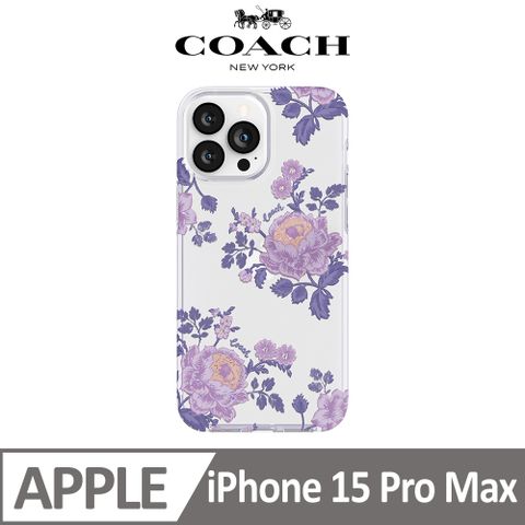 COACH 蔻馳 iPhone 15 Pro Max 手機殼 牡丹