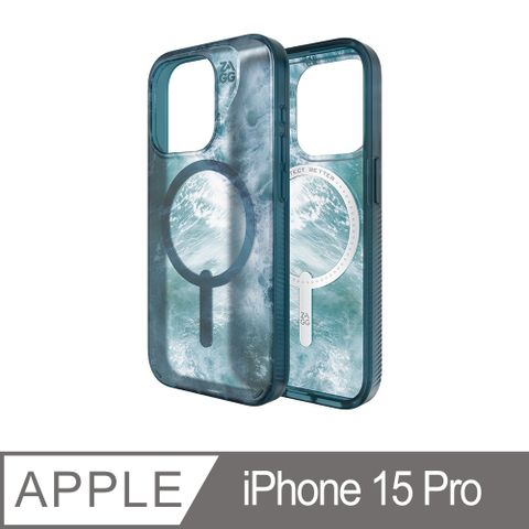 ZAGG iPhone 15 Pro 米蘭海洋磁吸款-石墨烯防摔保護殼