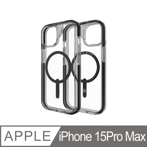 ZAGG iPhone 15 Pro Max 聖塔克魯茲磁吸款-石墨烯防摔保護殼 黑色