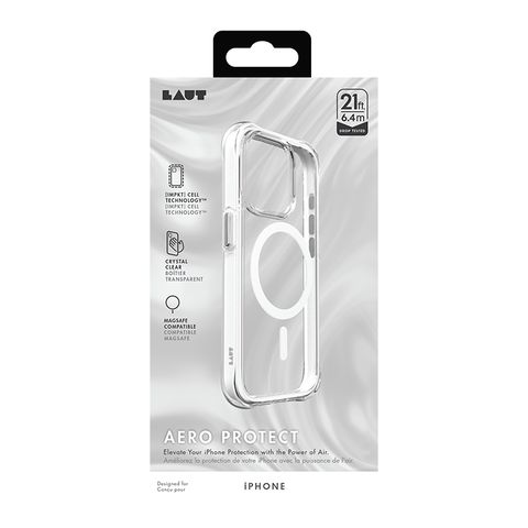 Laut Aero Protect Case for Apple iPhone 15 Pro Max in White and Crystal  Clear