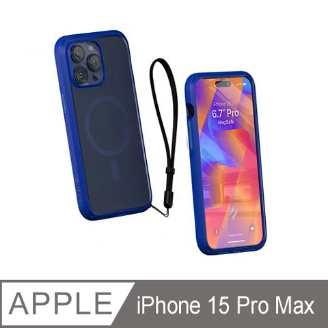 CATALYST iPhone15 Pro Max(6.7吋) MagSafe 防摔耐衝擊保護殼●霧海藍獲2016年美國消費性電子展創新獎