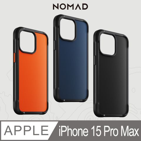 【支援MagSafe無線充電】Rugged Case美國NOMAD抗摔耐震"磁吸"保護殼iPhone 15 Pro Max (6.7")