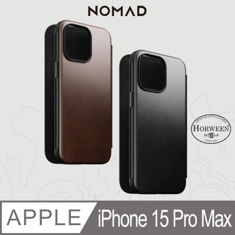 NOMAD 美國 精選Horween皮革保護套-iPhone 15 Pro Max (6.7)