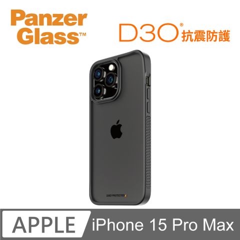 PanzerGlass iPhone 15 Pro Max 6.7吋 ClearCase 能量吸收材料D3O漾玻防摔殼-黑