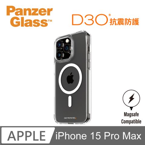 PanzerGlass iPhone 15 Pro Max 6.7吋 HardCase 能量吸收材料D3O磁吸漾透防摔殼