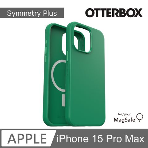 OTTERBOX iPhone 15 Pro Max 6.7吋 Symmetry Plus 炫彩幾何保護殼-綠(支援MagSafe)