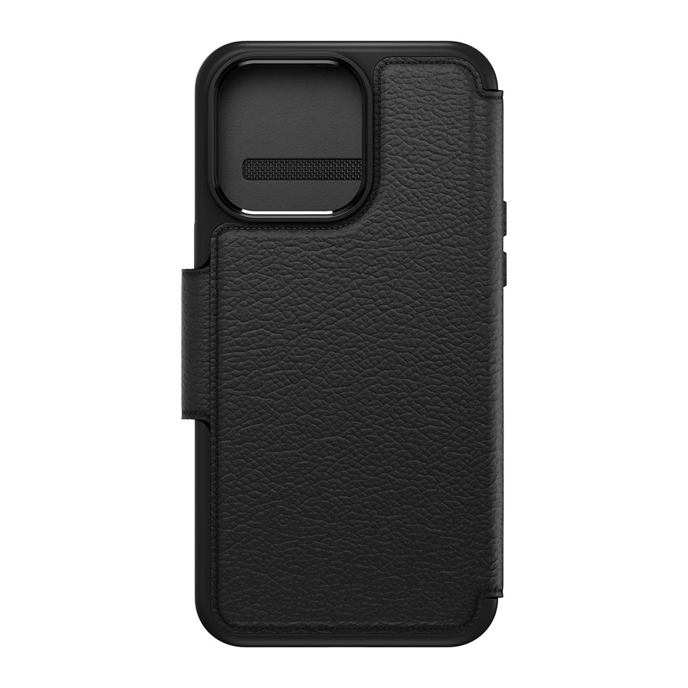 OTTERBOX   iPhone 15 Pro Max 6.7吋 Strada 步道者系列真皮掀蓋保護殼-黑(支援MagSafe)