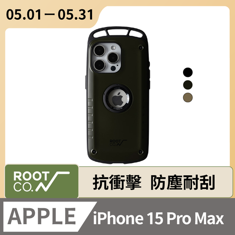 日本 ROOT CO. iPhone 15 Pro Max單掛勾式防摔手機殼 - 共三色
