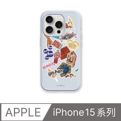 RHINOSHIELD 犀牛盾 iPhone 15系列SolidSuit防摔背蓋手機殼哈利波特-Sticker-蜂蜜公爵糖果店(多色可選)