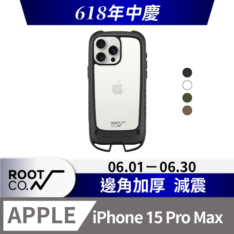 日本 ROOT CO. iPhone 15 Pro Max 雙掛勾式防摔手機殼 - 共四色